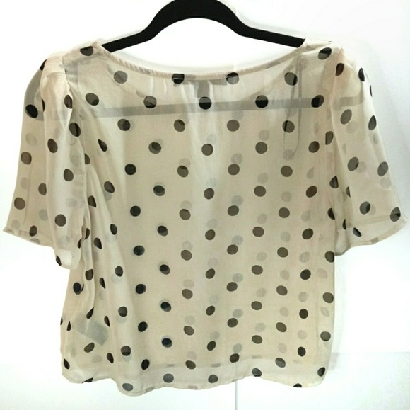 Forever21 Polka Dot Blouse - Picture 2 of 3